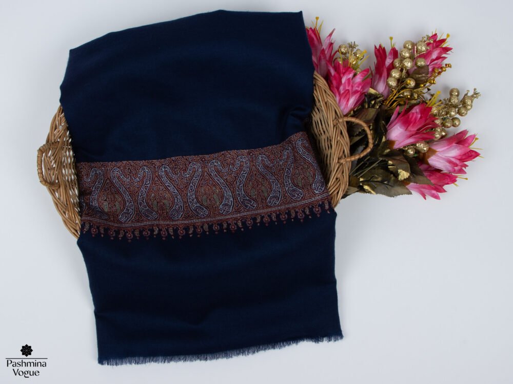 Navy Blue Pashmina Shawl