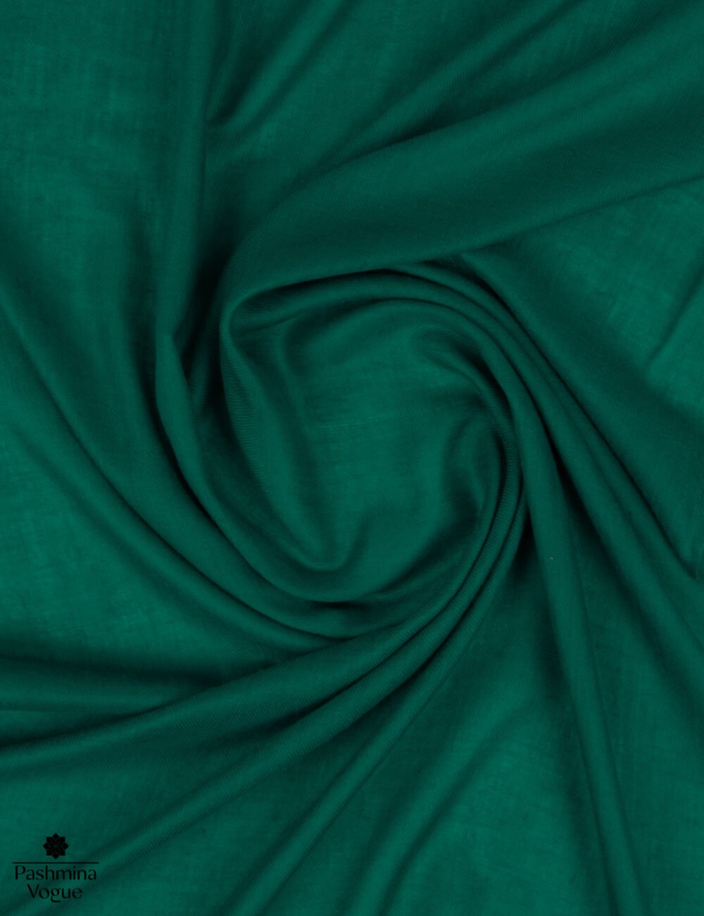 Aqua Deep Green Solid Pashmina