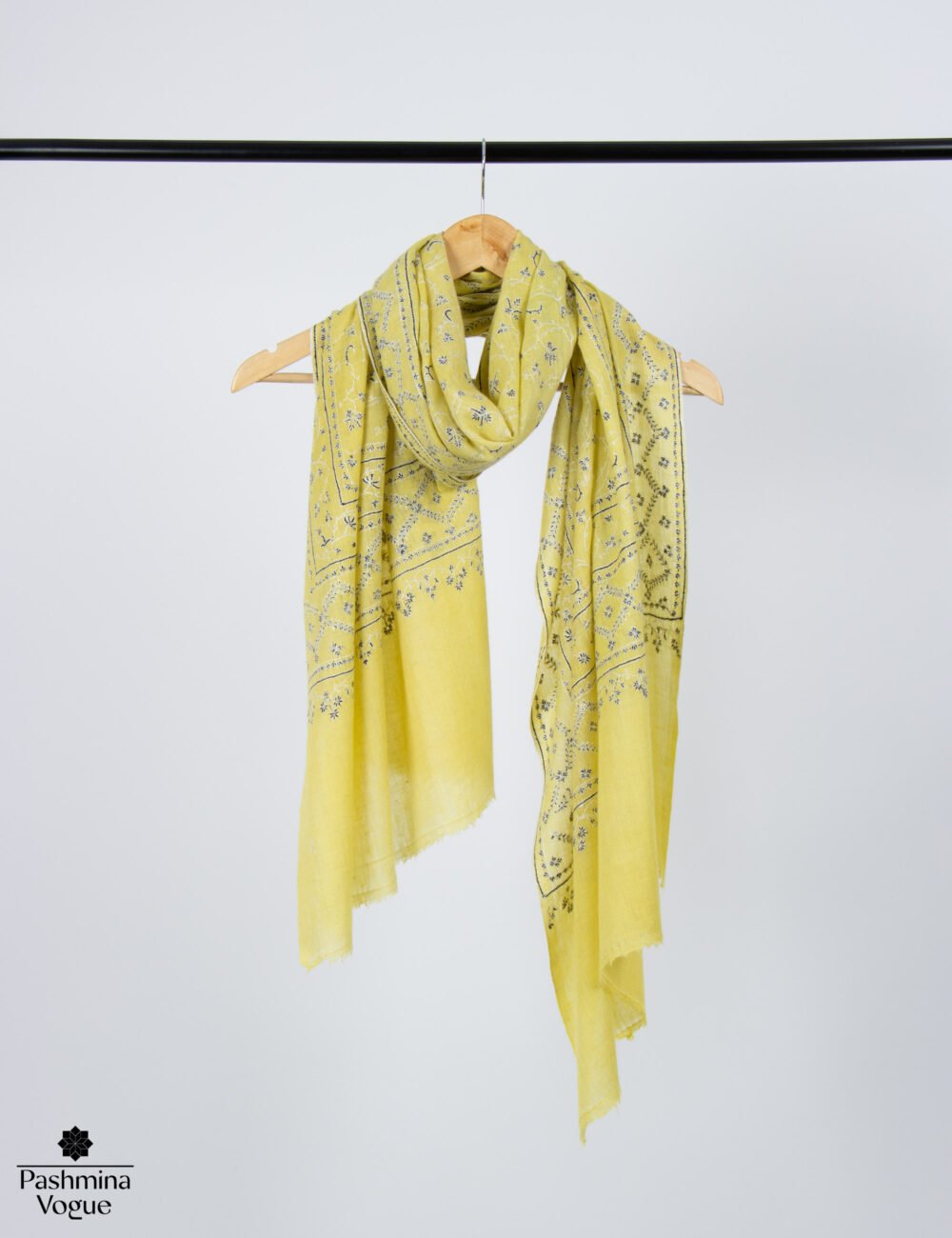 Saffron Elegance Pashmina Wrap