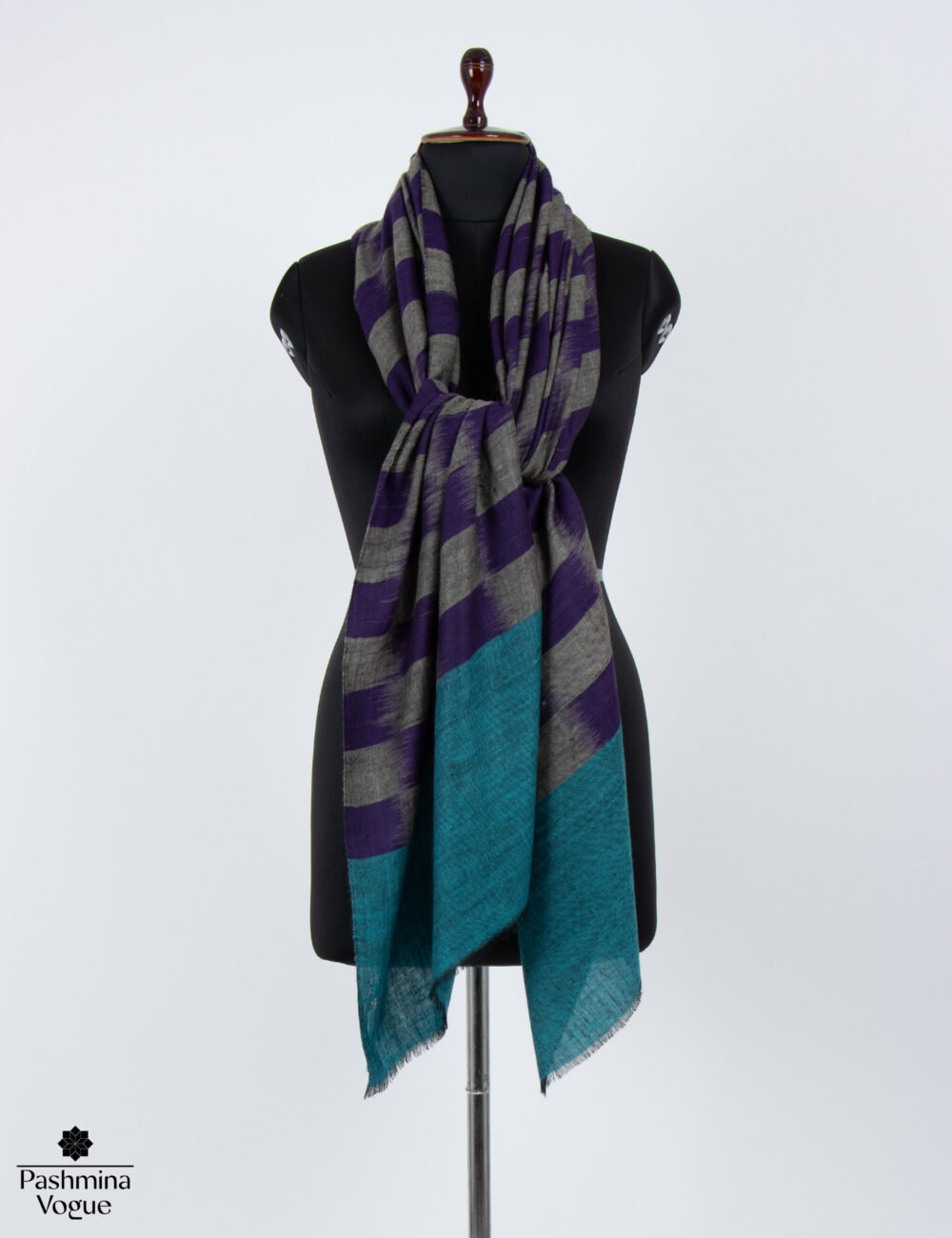 Woven Grace Ikat Pashmina Shawl