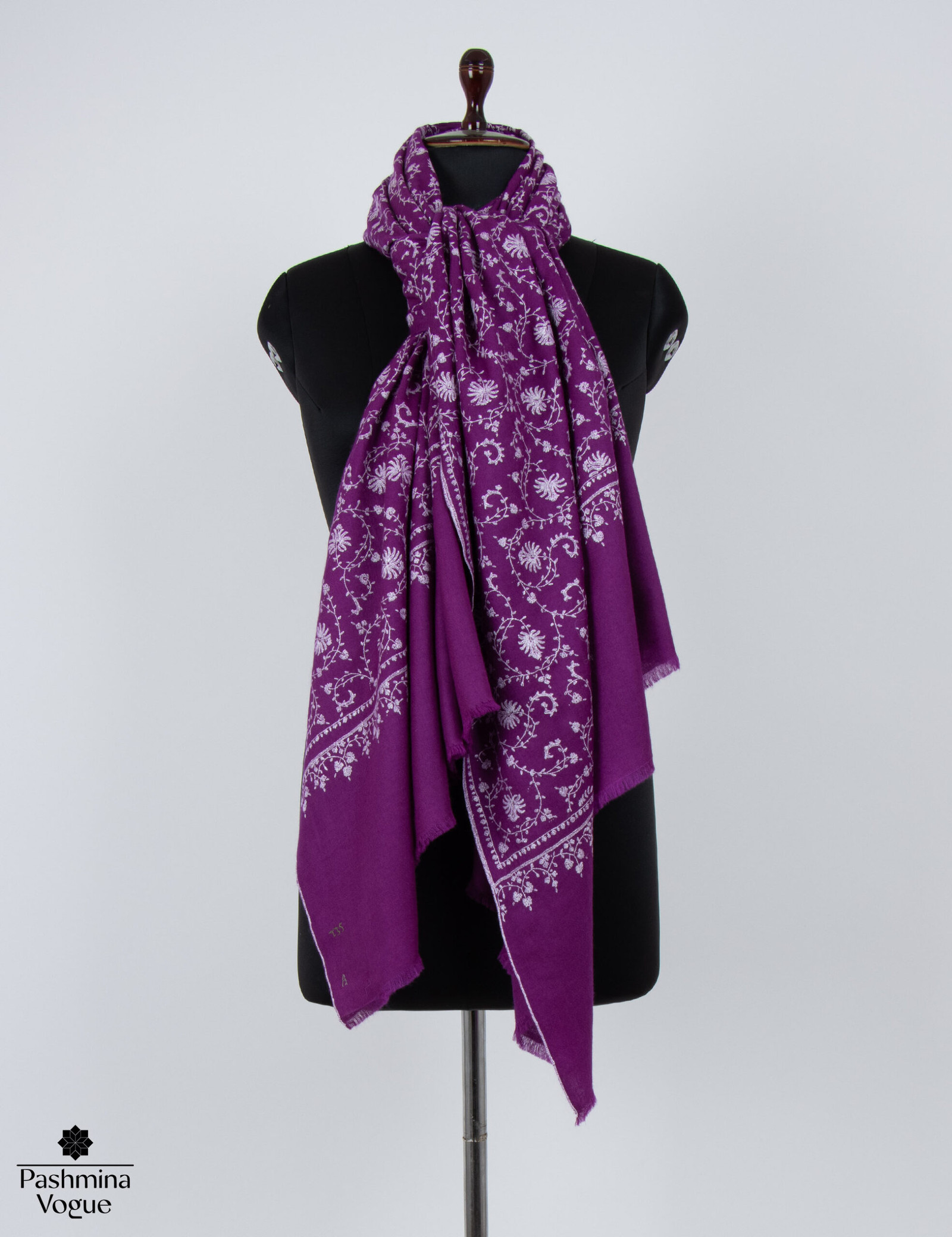 Magenta Kashmir Pashmina Shawl - Pure Cashmere Luxury Wrap