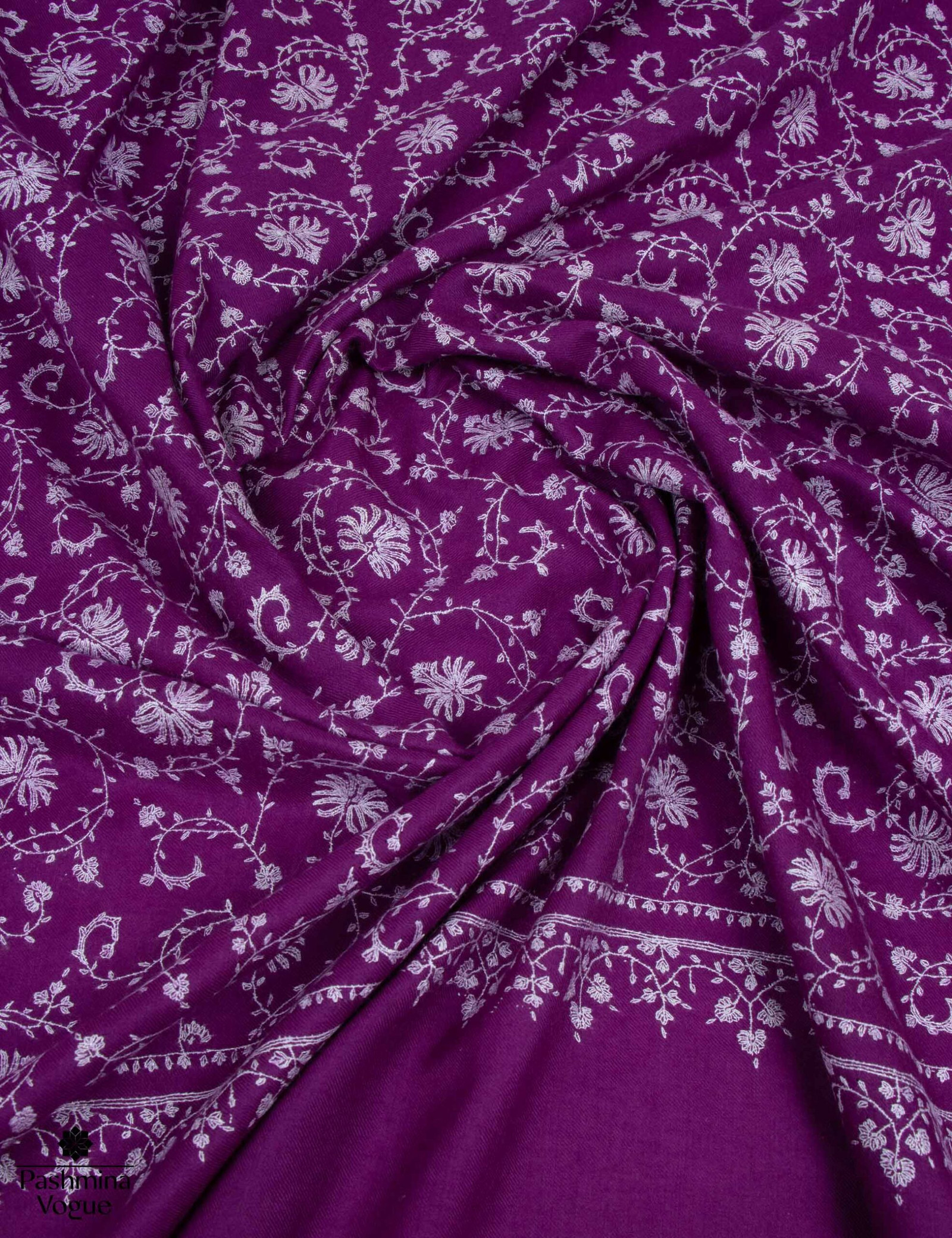 Magenta Kashmir Pashmina Shawl - Pure Cashmere Luxury Wrap