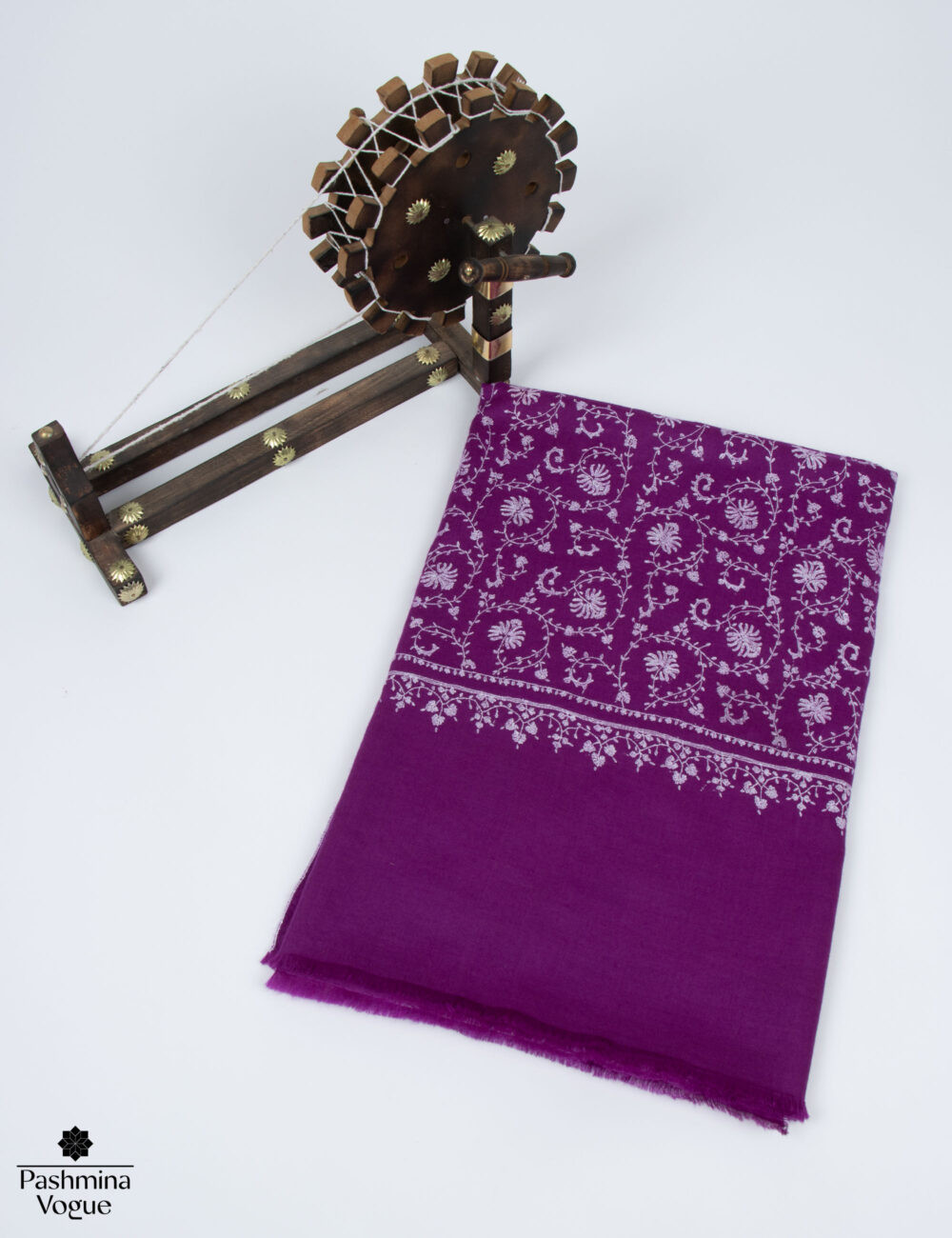 Magenta Kashmir Pashmina Shawl - Pure Cashmere Luxury Wrap