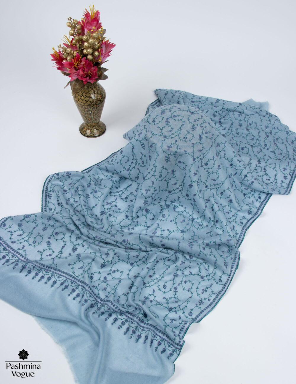 Kashmiri Sozni Pashmina Shawl - Luxury Cashmere Scarves