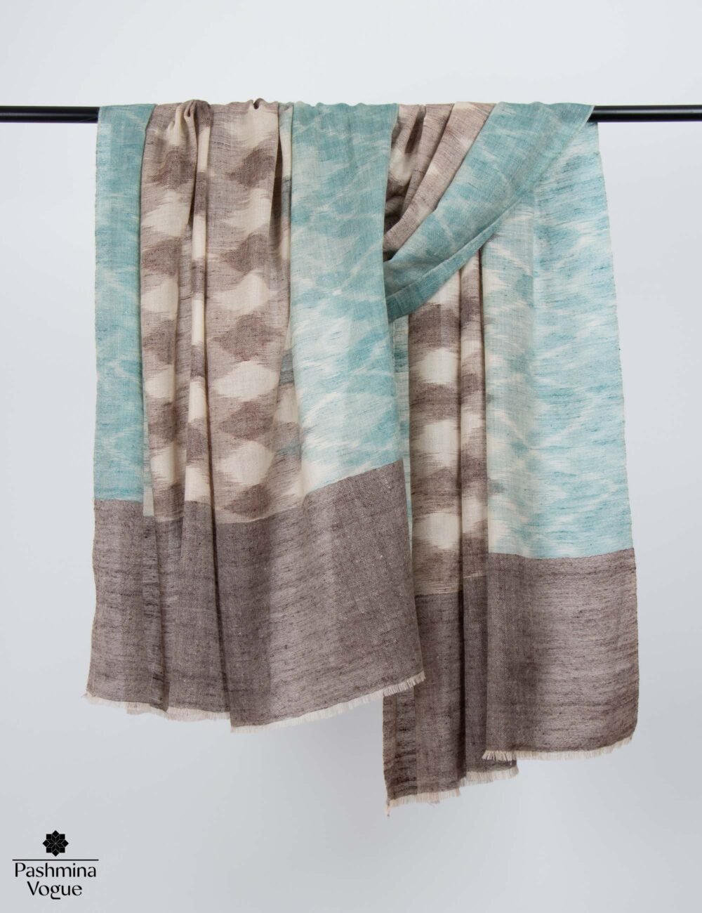 Ikat Pashmina Shawl - Luxurious Handwoven Pure Wrap