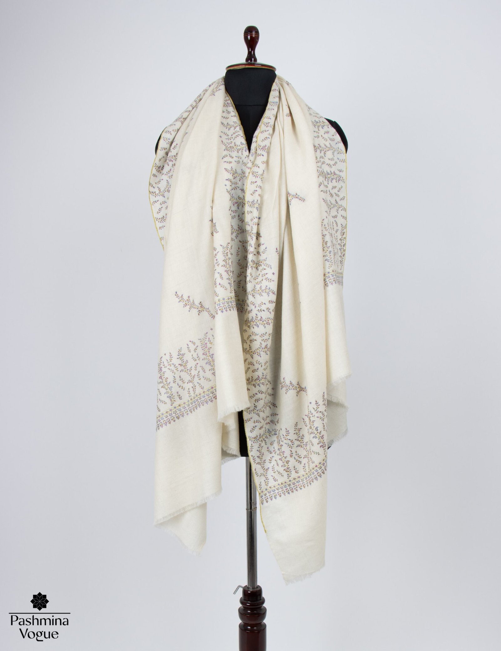 Pure Pashmina Shawl Hand Embroidery