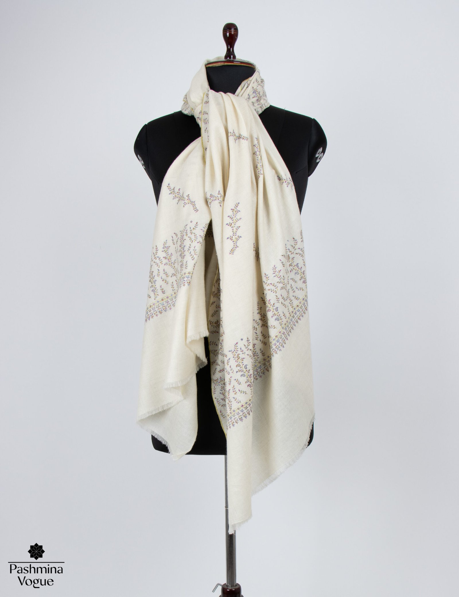 Pure Pashmina Shawl Hand Embroidery