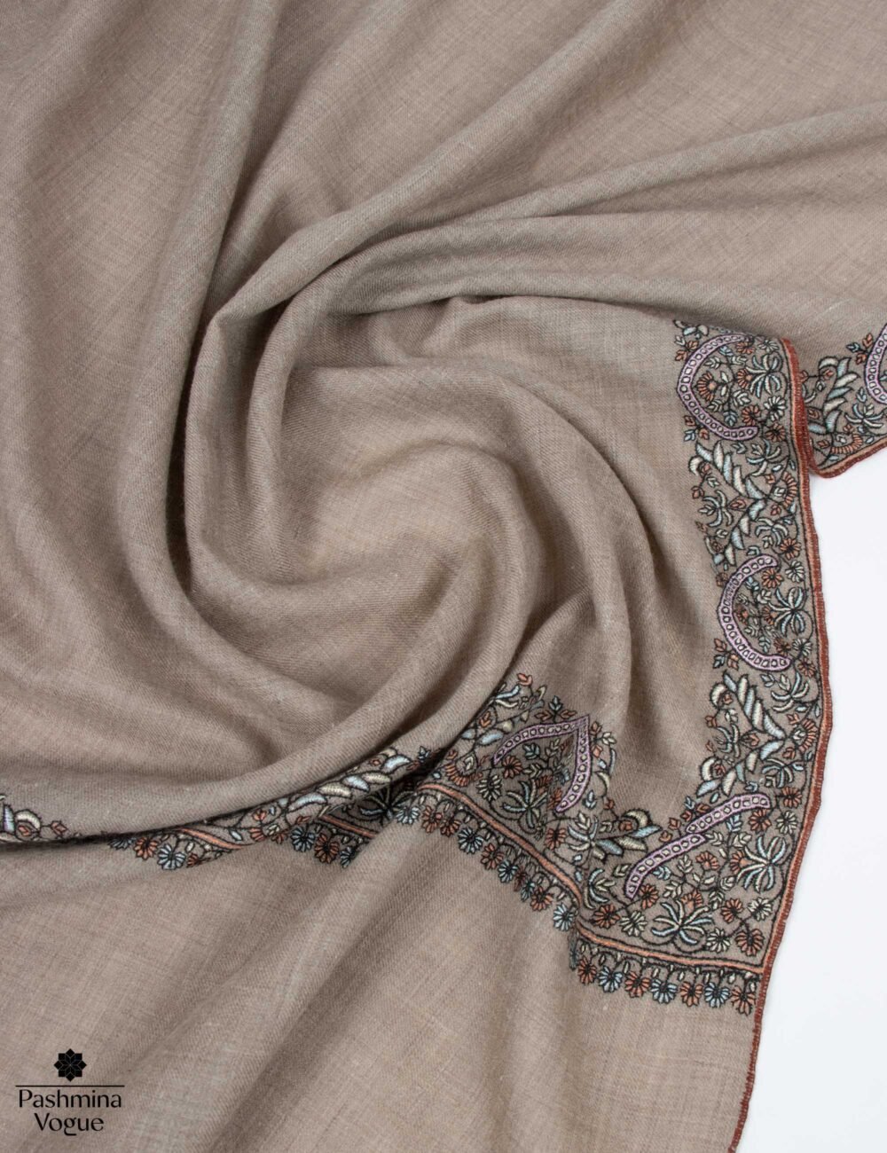 Natural Jaal Pure Pashmina Shawl