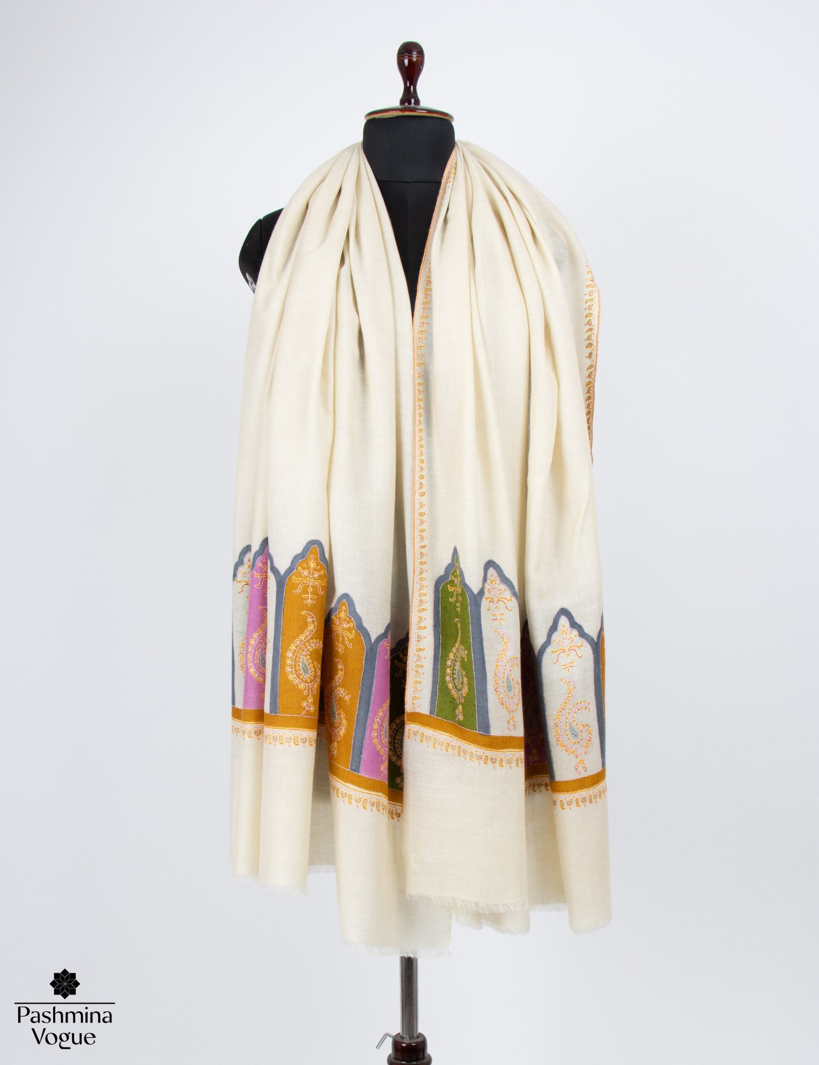 Bridesmaid Ivory Pashmina Shawl