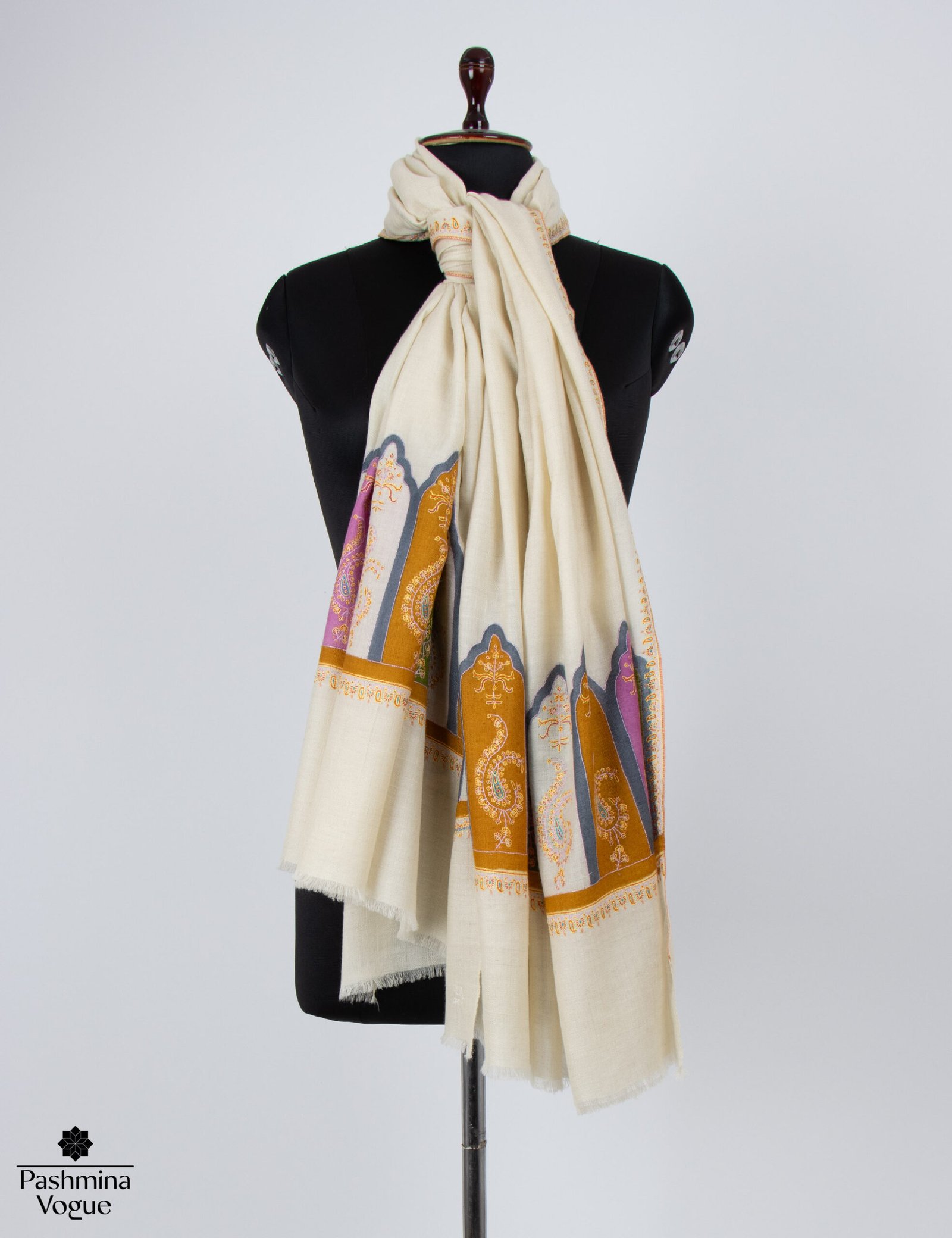 Bridesmaid Ivory Pashmina Shawl