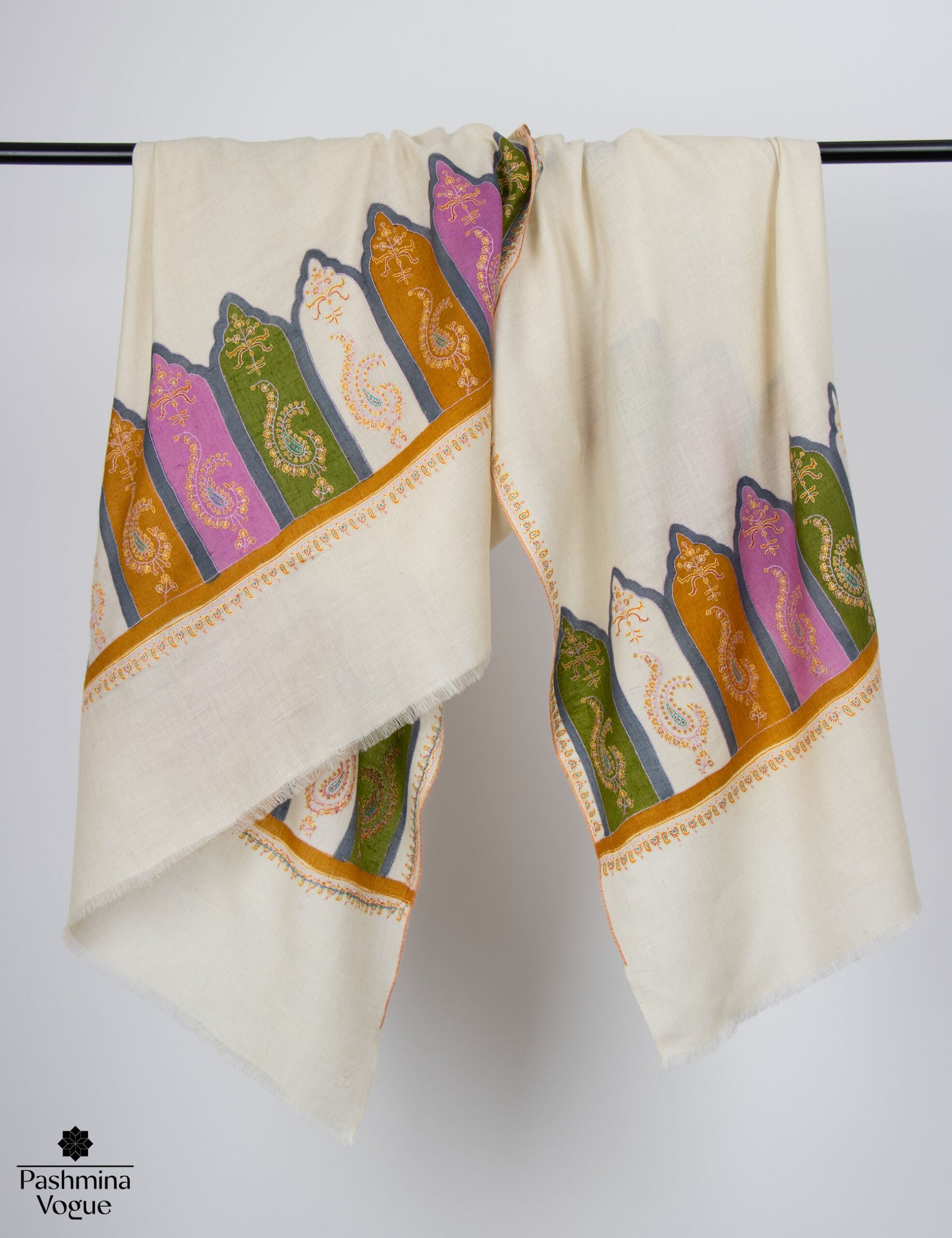 Bridesmaid Ivory Pashmina Shawl