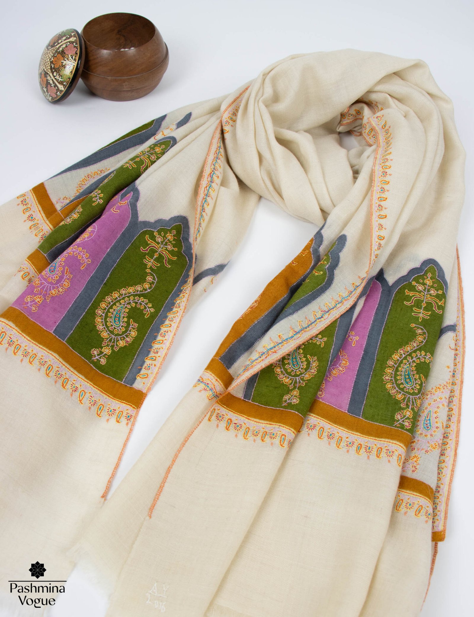 Bridesmaid Ivory Pashmina Shawl