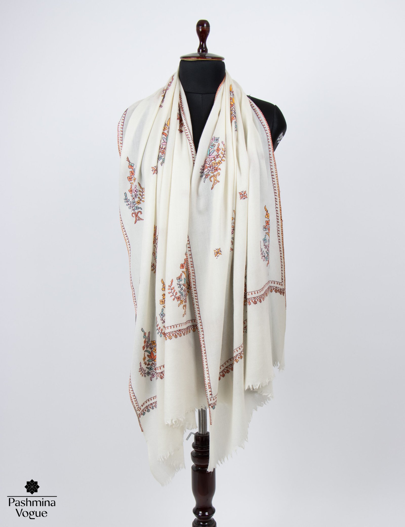 Dreamy Winter White Merino Wrap