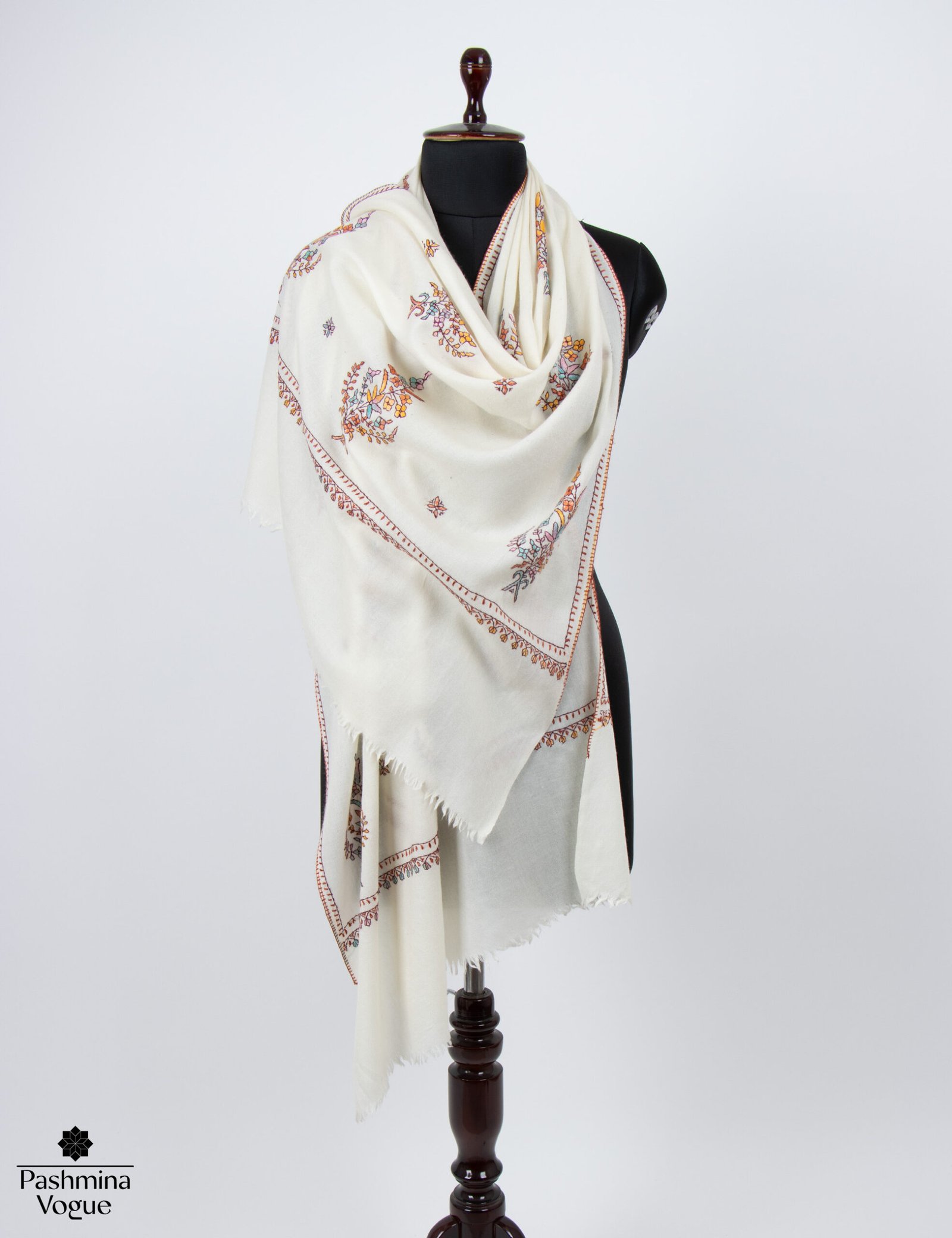 Dreamy Winter White Merino Wrap
