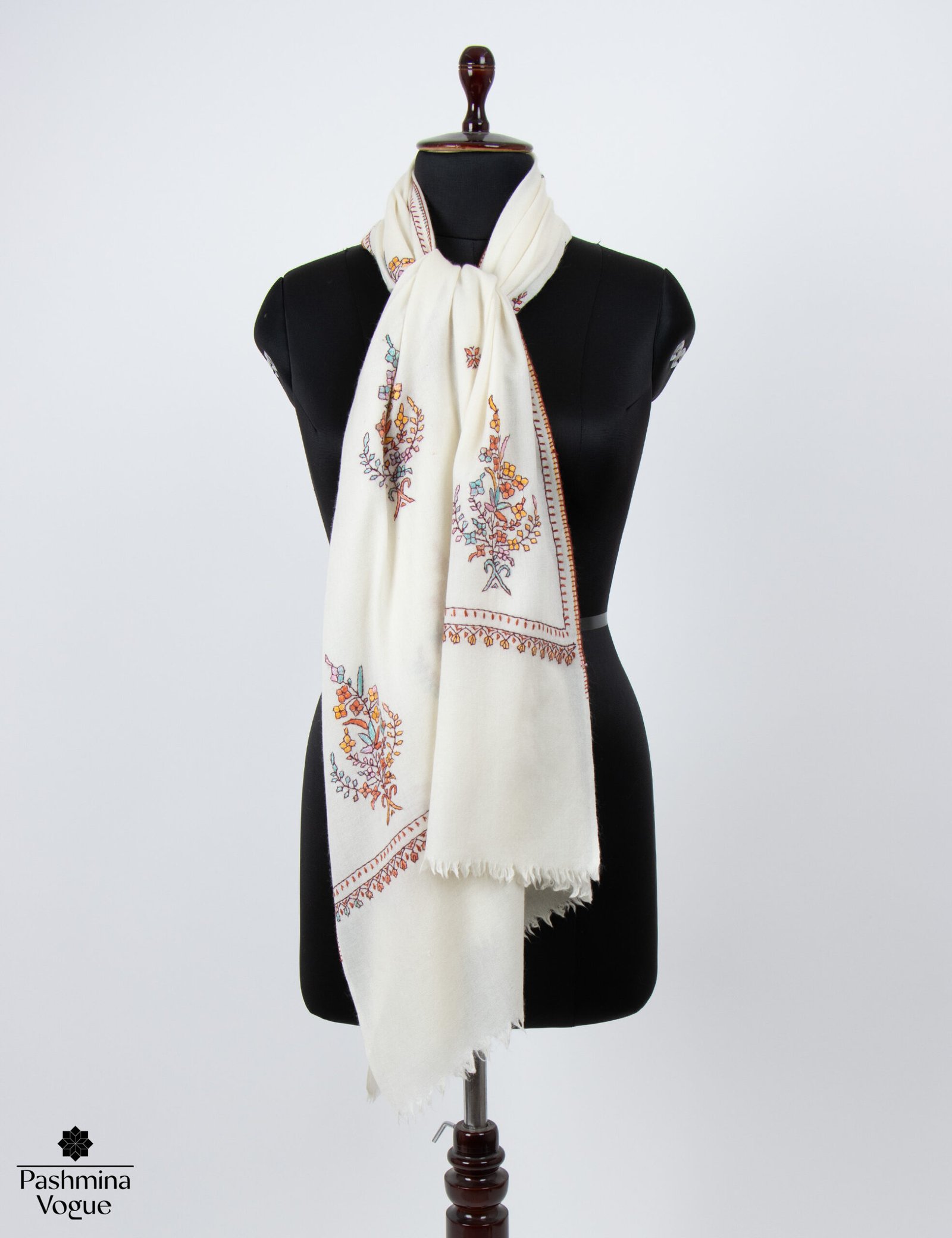 Dreamy Winter White Merino Wrap