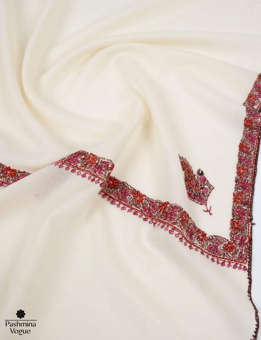 Ivory White Cashmere Shawl – Wrap for Women