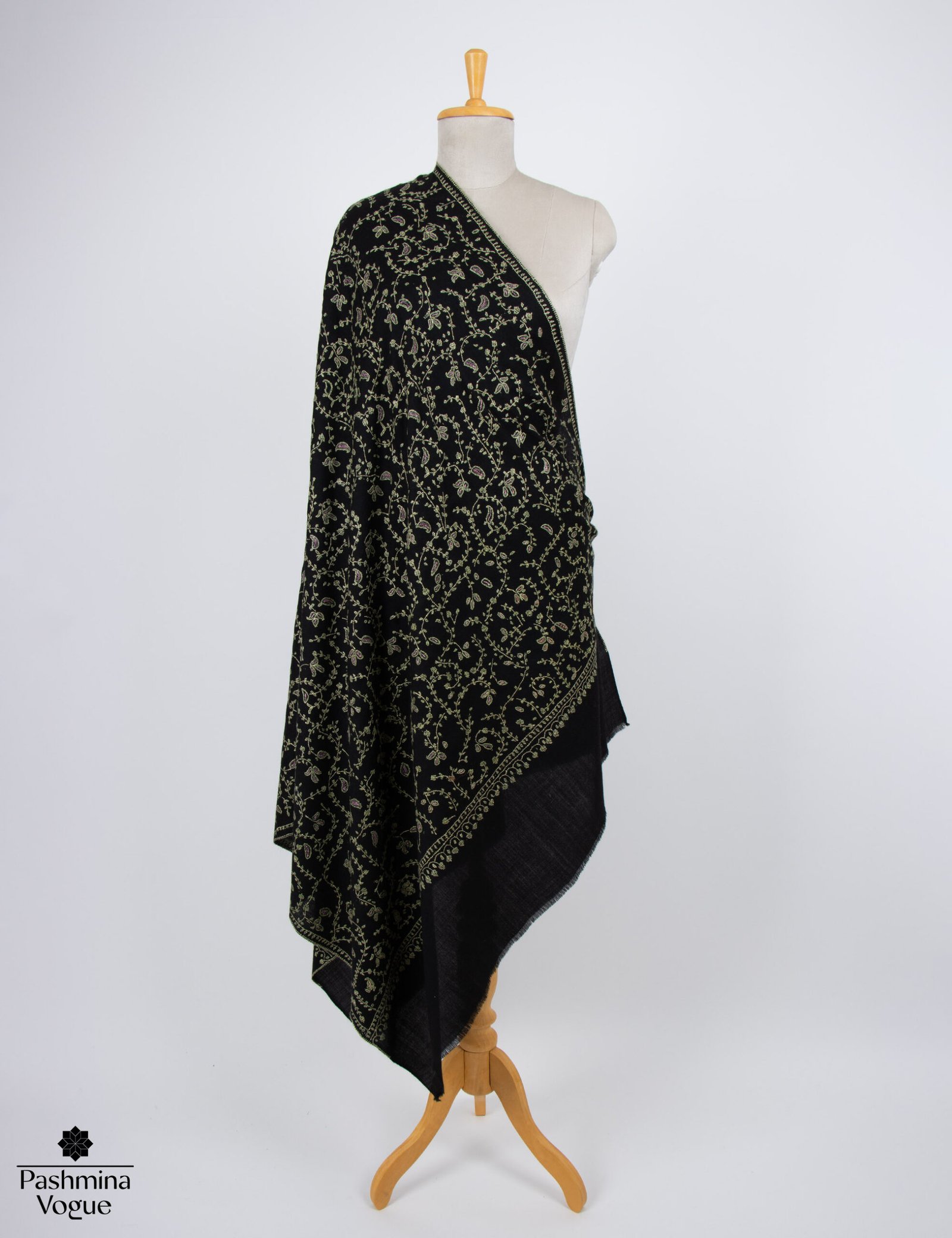 Soft black cashmere scarf lightweight luxury wool wrap unisex winter accessory