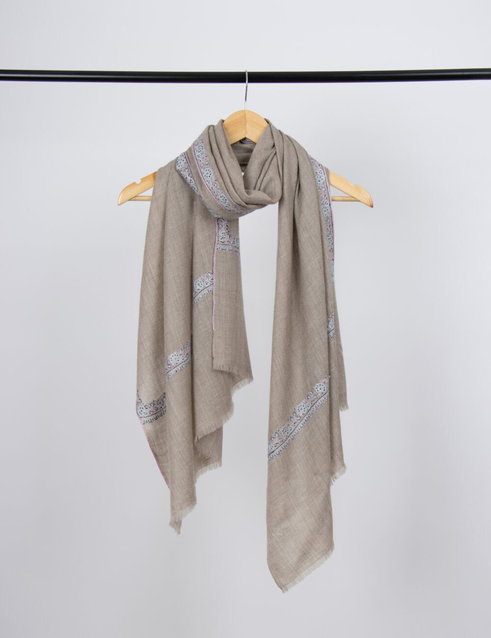 Classic Beige Pashmina Wrap | 100% Pure Cashmere Shawl