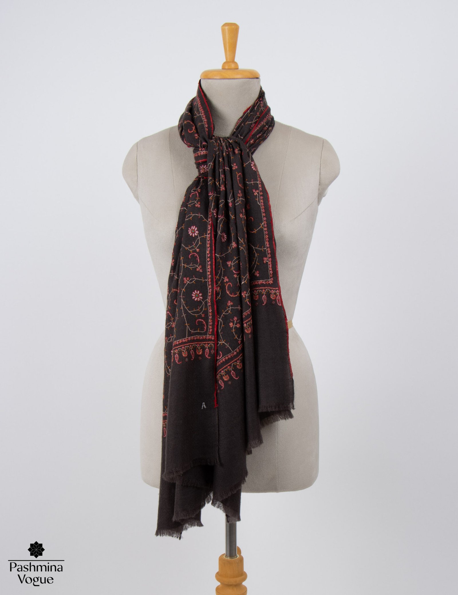 Dark Brown Pashmina Scarf | Luxury Cashmere Wraps