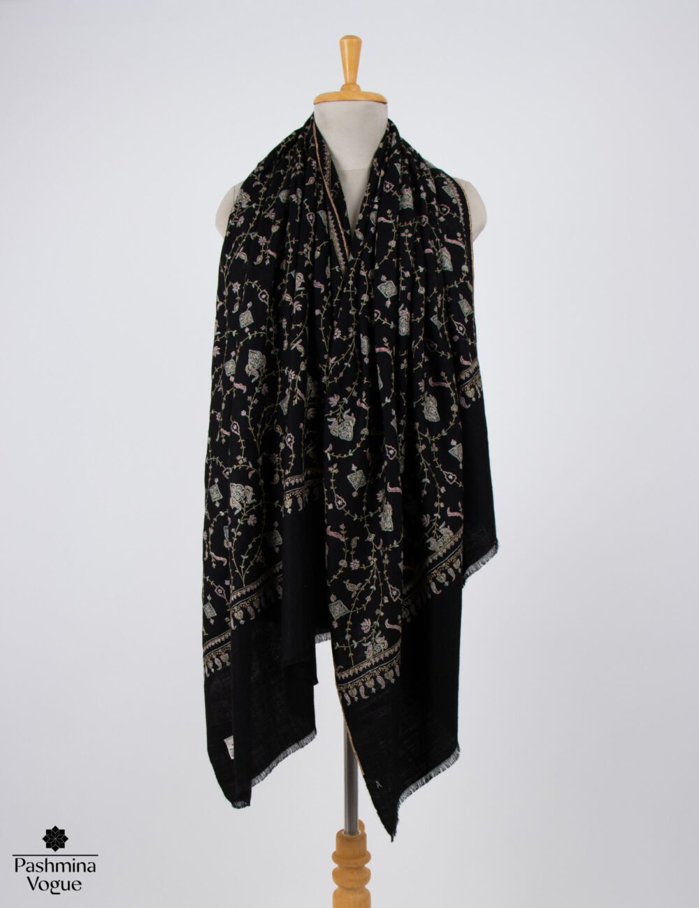 Shadow Grace GI Pashmina Shawl | Authentic Kashmir Pashmina