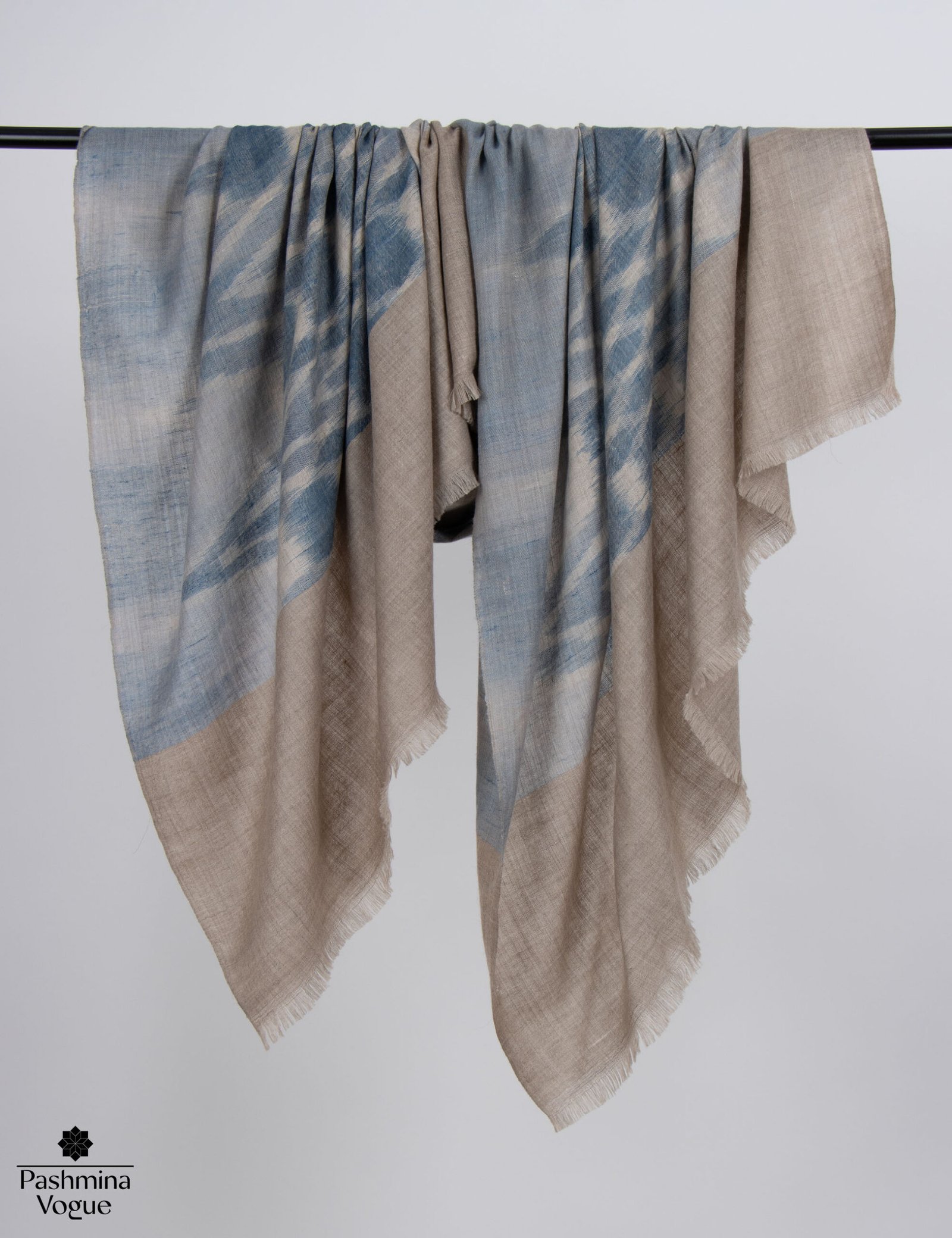 Handwoven Ikat Pashmina Shawl | Kashmir Luxury Wrap