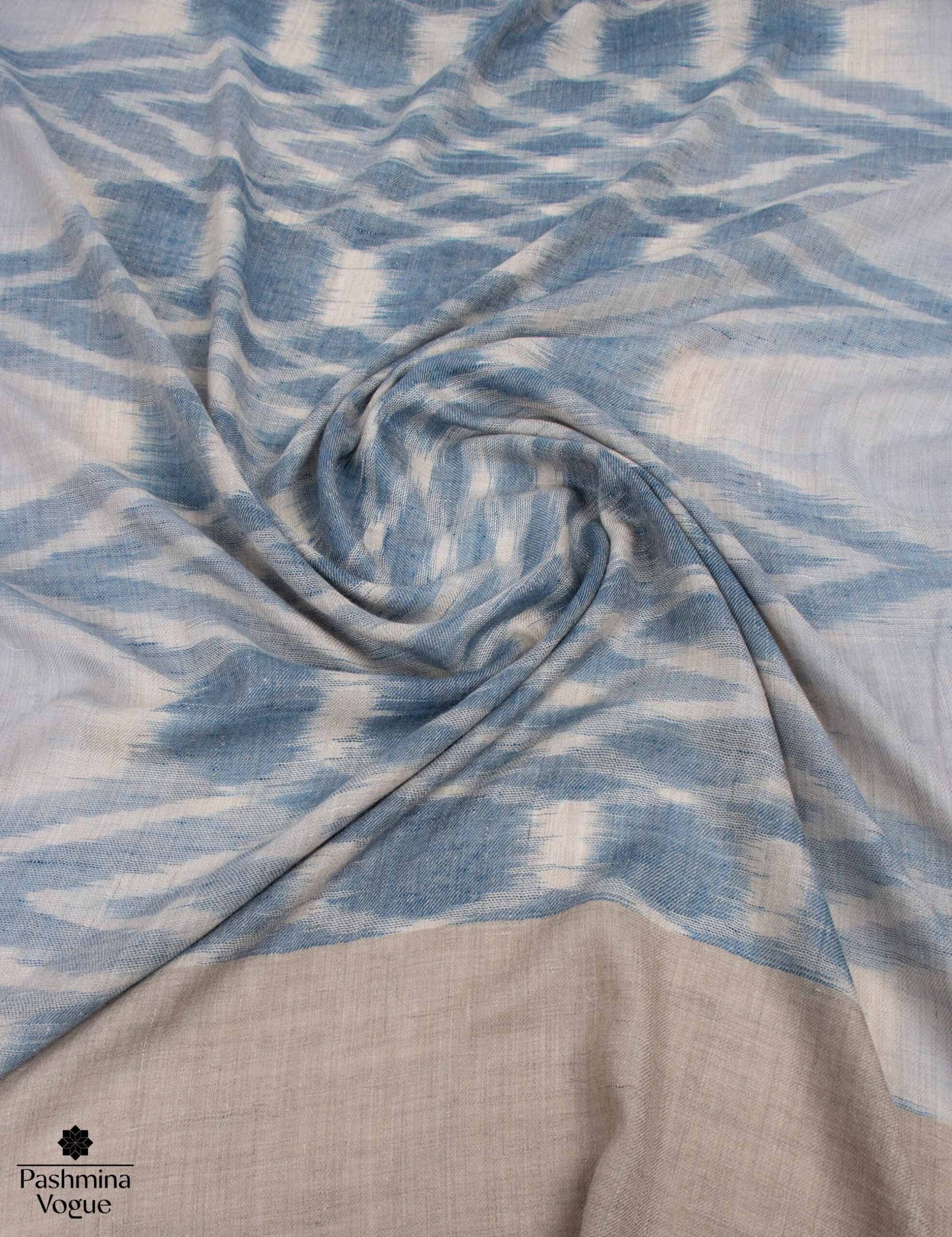Handwoven Ikat Pashmina Shawl | Kashmir Luxury Wrap