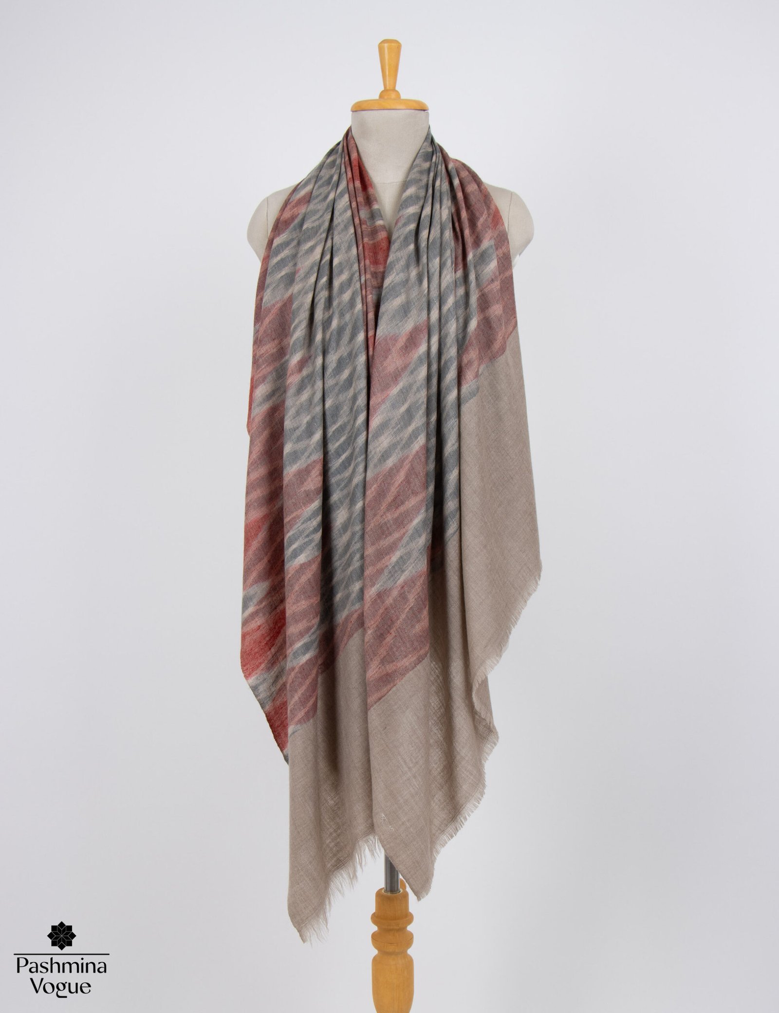 Women's Ikat Pashmina Scarf Sustainable Luxury Pashmina Vogue