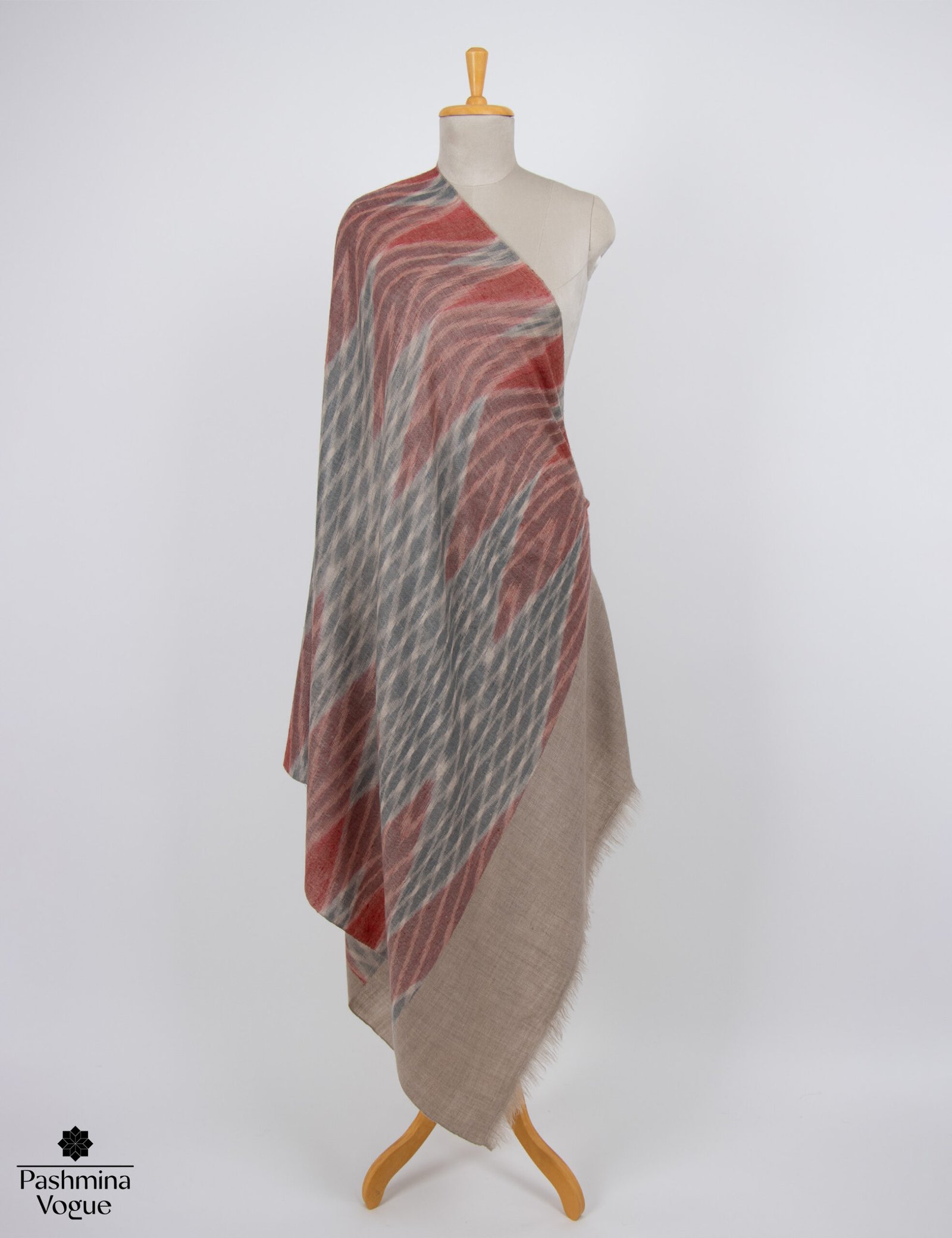 Women's Ikat Pashmina Scarf Sustainable Luxury Pashmina Vogue